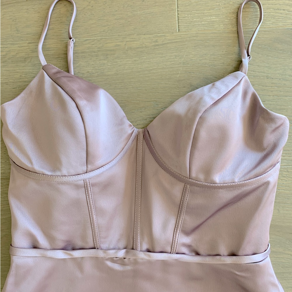 Dusty Pink // BridesmaidProm Dress // Spaghetti Strap // Cap Sleeve // Maxi // 4
